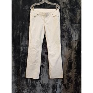 J. Crew White Corduroy  Jeans Women's 6